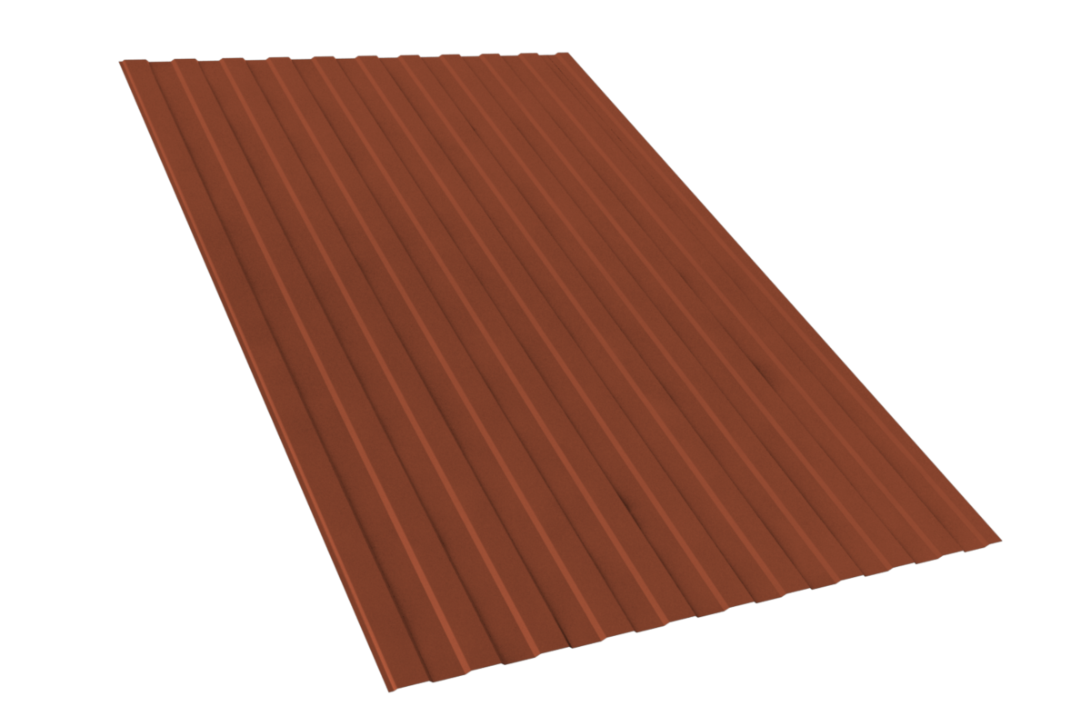 Профнастил RAL 8004 С 8 Sokrof 0,45*1150*