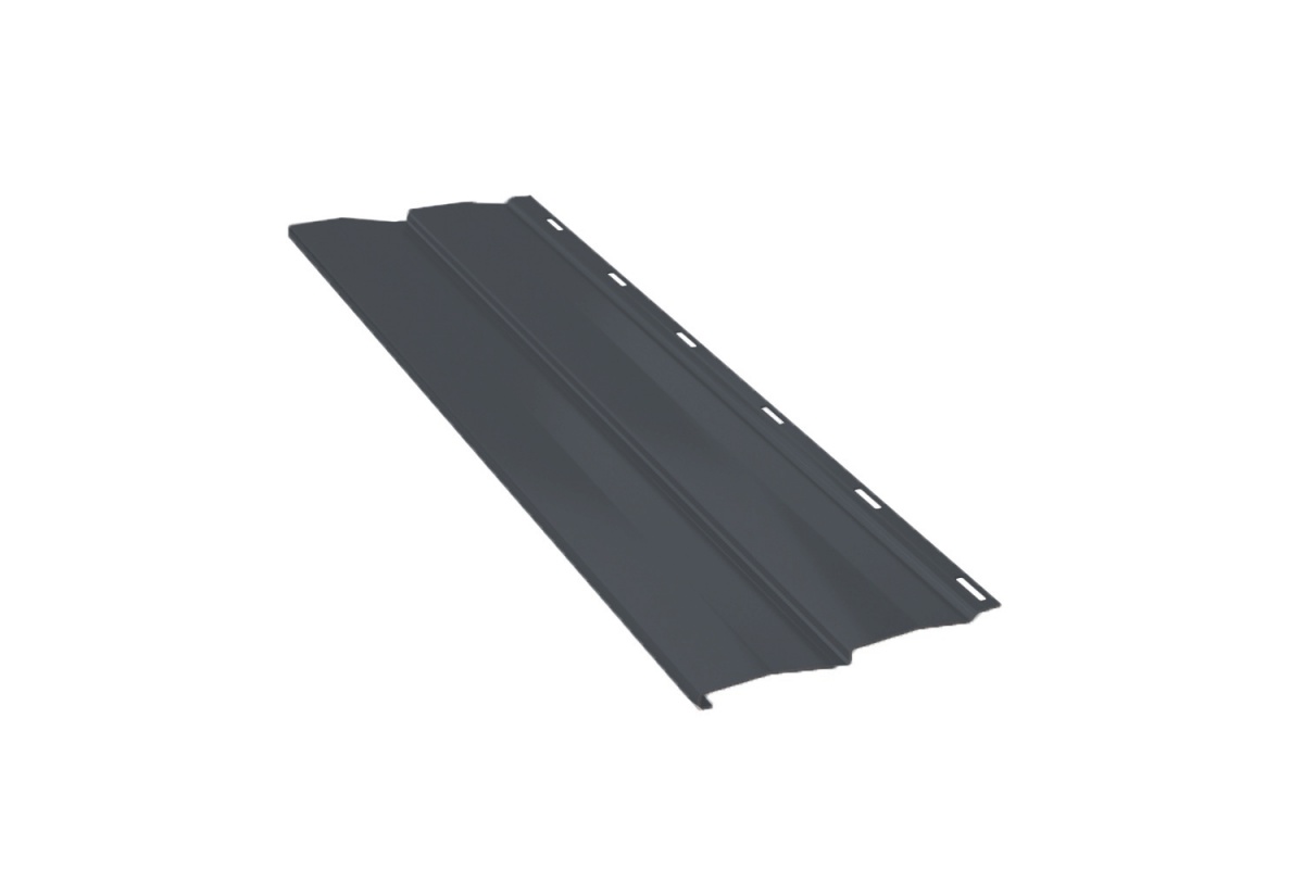 Сайдинг металлический Корабельная доска RAL 7024 (Sokrof 0,45) Texture